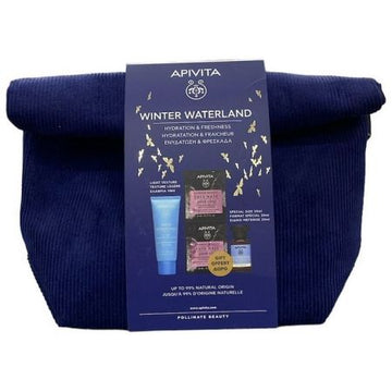 Apivita Promo Winter Waterland Aqua Beelicious Oil-Free Hydrating Cream-Gel Κρέμα Ελαφριάς Υφής 40ml & Μάσκα Προσώπου Ροζ Άργιλος 2x8ml & Λοσιόν Ενυδάτωσης 20ml